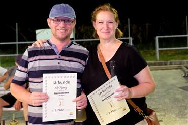 2. Sieger Wolfgang B., Daniela , 2. Sieger Wolfgang B., Daniela ,